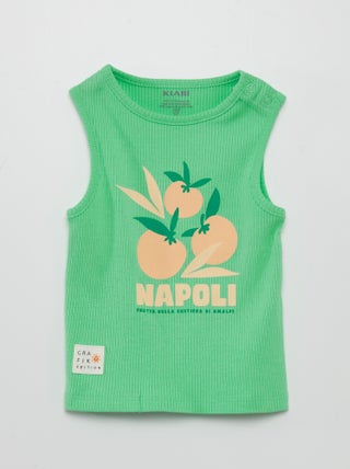Camiseta de tirantes de punto de canalé - Grafik Edition