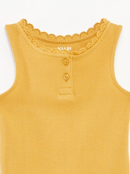 Camiseta de tirantes de punto de canalé - Kiabi