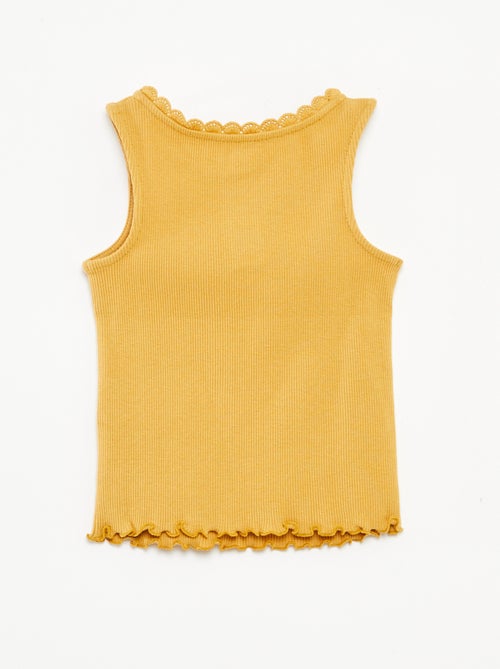 Camiseta de tirantes de punto de canalé - Kiabi