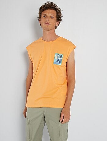 Camiseta de tirantes de punto estampada - Kiabi