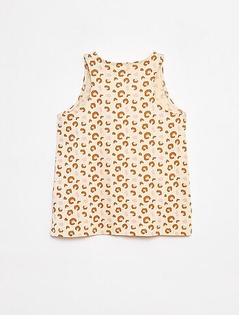 Camiseta de tirantes de punto estampado