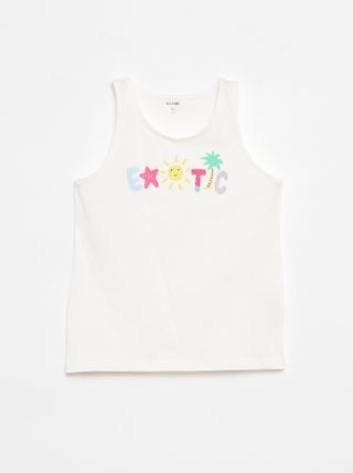 Camiseta de tirantes de punto estampado