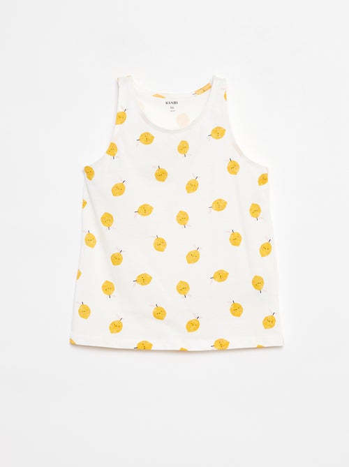 Camiseta de tirantes de punto estampado - Kiabi