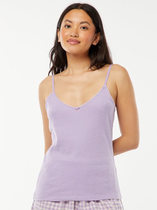 Camiseta de tirantes de punto - Kiabi