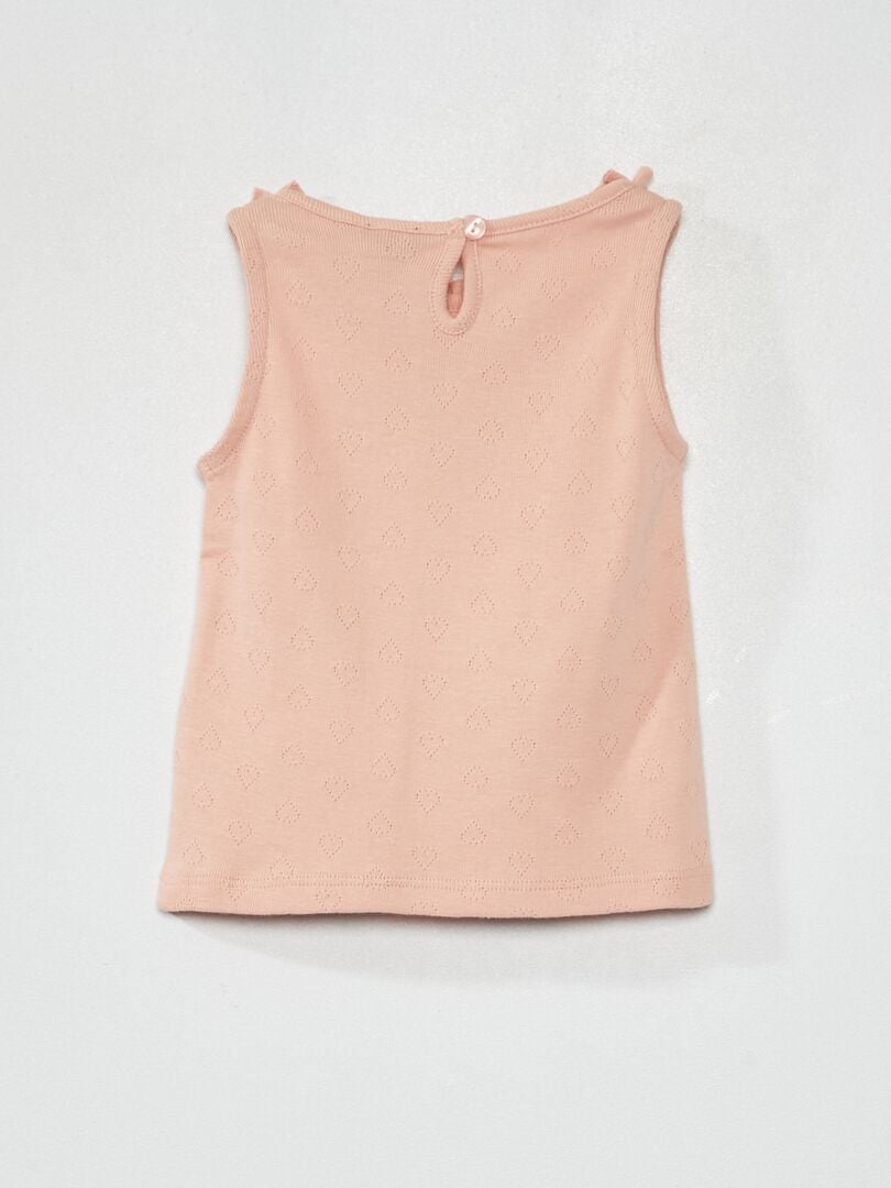 Camiseta de tirantes de punto ROSA - Kiabi