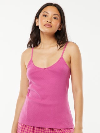Camiseta de tirantes de punto