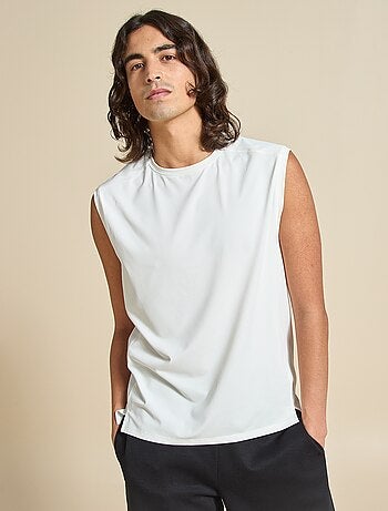 Camiseta de tirantes deportiva con malla en los laterales - (ekstract)