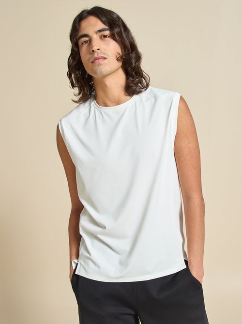 Camiseta de tirantes deportiva con malla en los laterales - (ekstract) - Kiabi