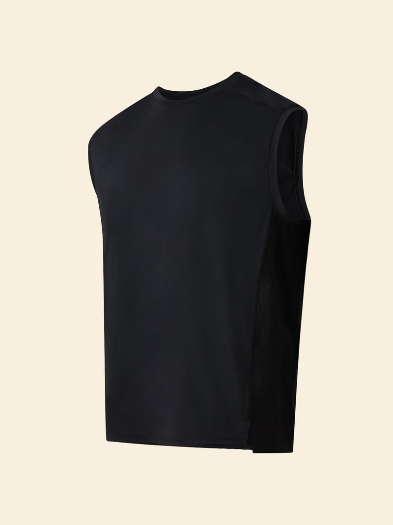 Camiseta de tirantes deportiva con malla en los laterales - (ekstract) Negro - Kiabi