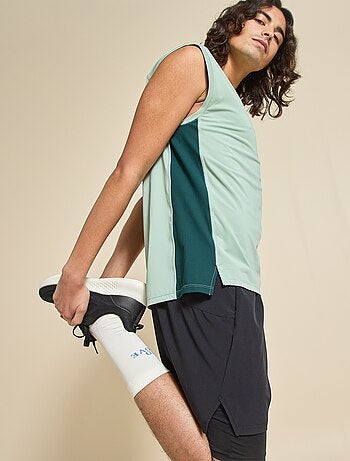 Camiseta de tirantes deportiva con malla en los laterales - (ekstract)