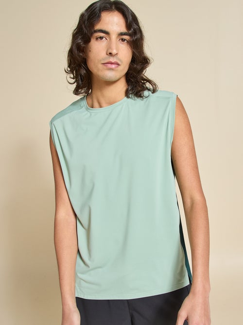 Camiseta de tirantes deportiva con malla en los laterales - (ekstract) - Kiabi