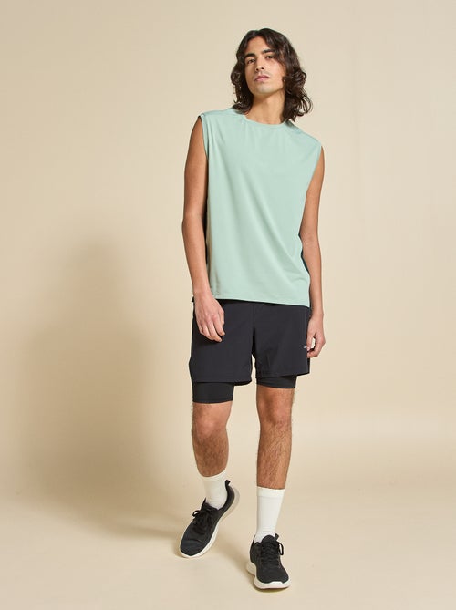 Camiseta de tirantes deportiva con malla en los laterales - (ekstract) - Kiabi