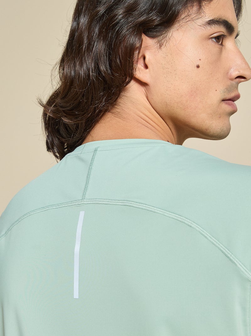 Camiseta de tirantes deportiva con malla en los laterales - (ekstract) Verde - Kiabi