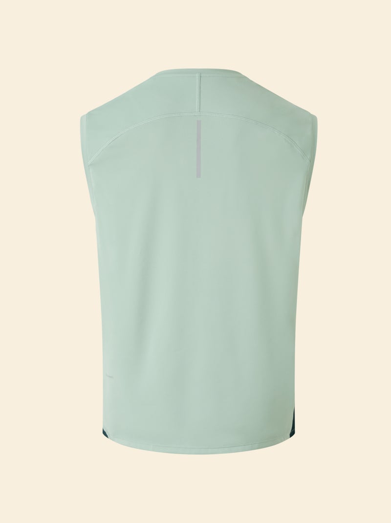 Camiseta de tirantes deportiva con malla en los laterales - (ekstract) Verde - Kiabi