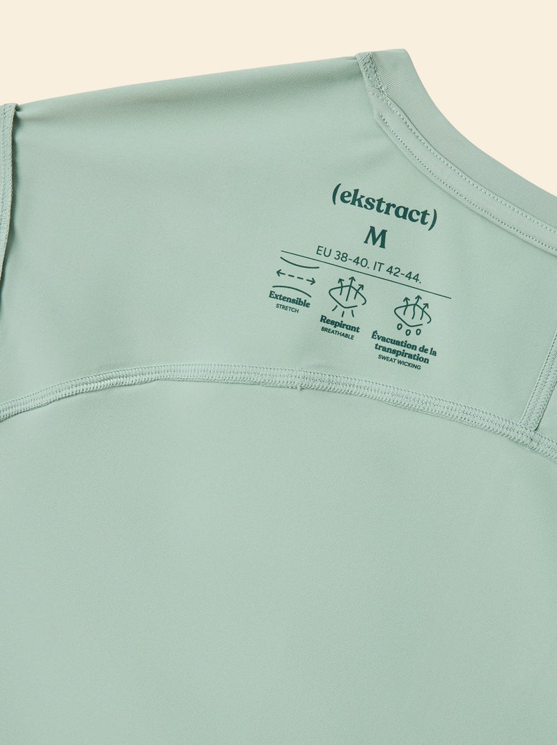 Camiseta de tirantes deportiva con malla en los laterales - (ekstract) Verde - Kiabi