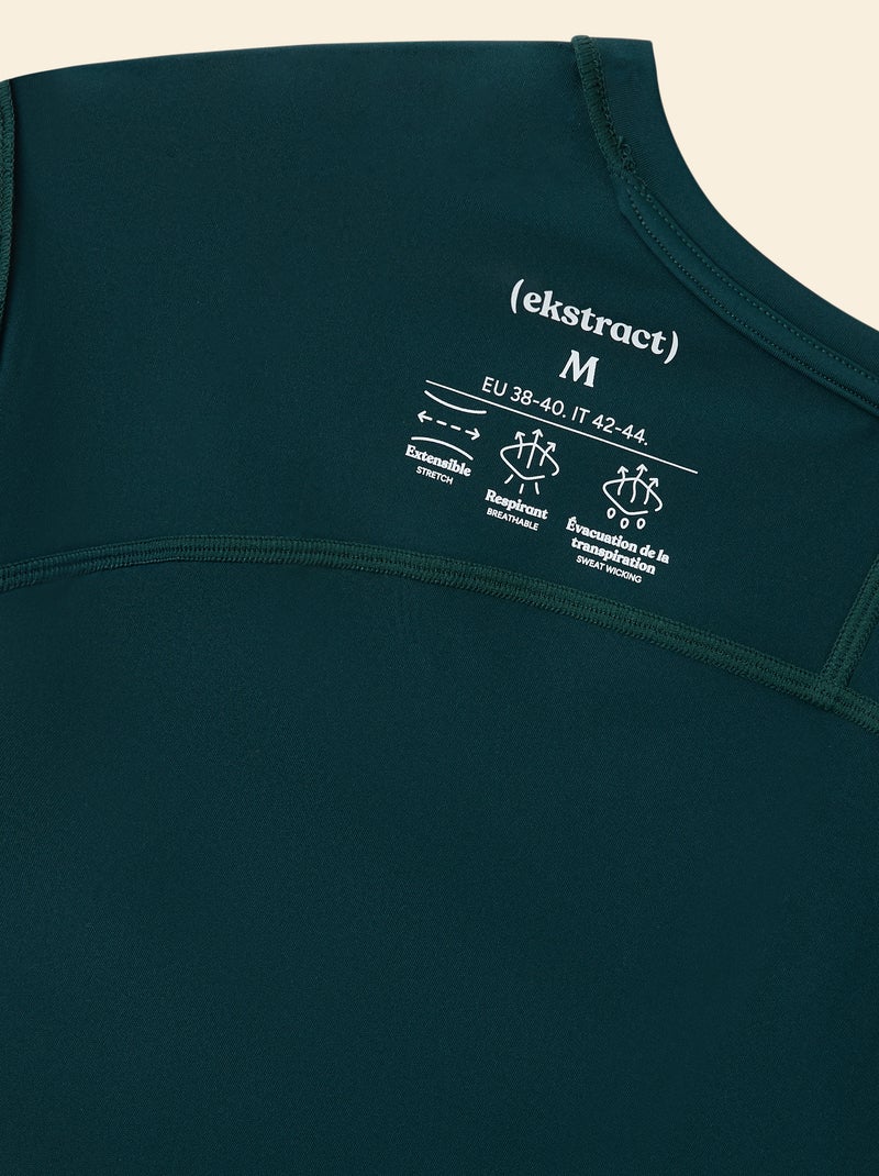 Camiseta de tirantes deportiva con malla en los laterales - (ekstract) Verde - Kiabi