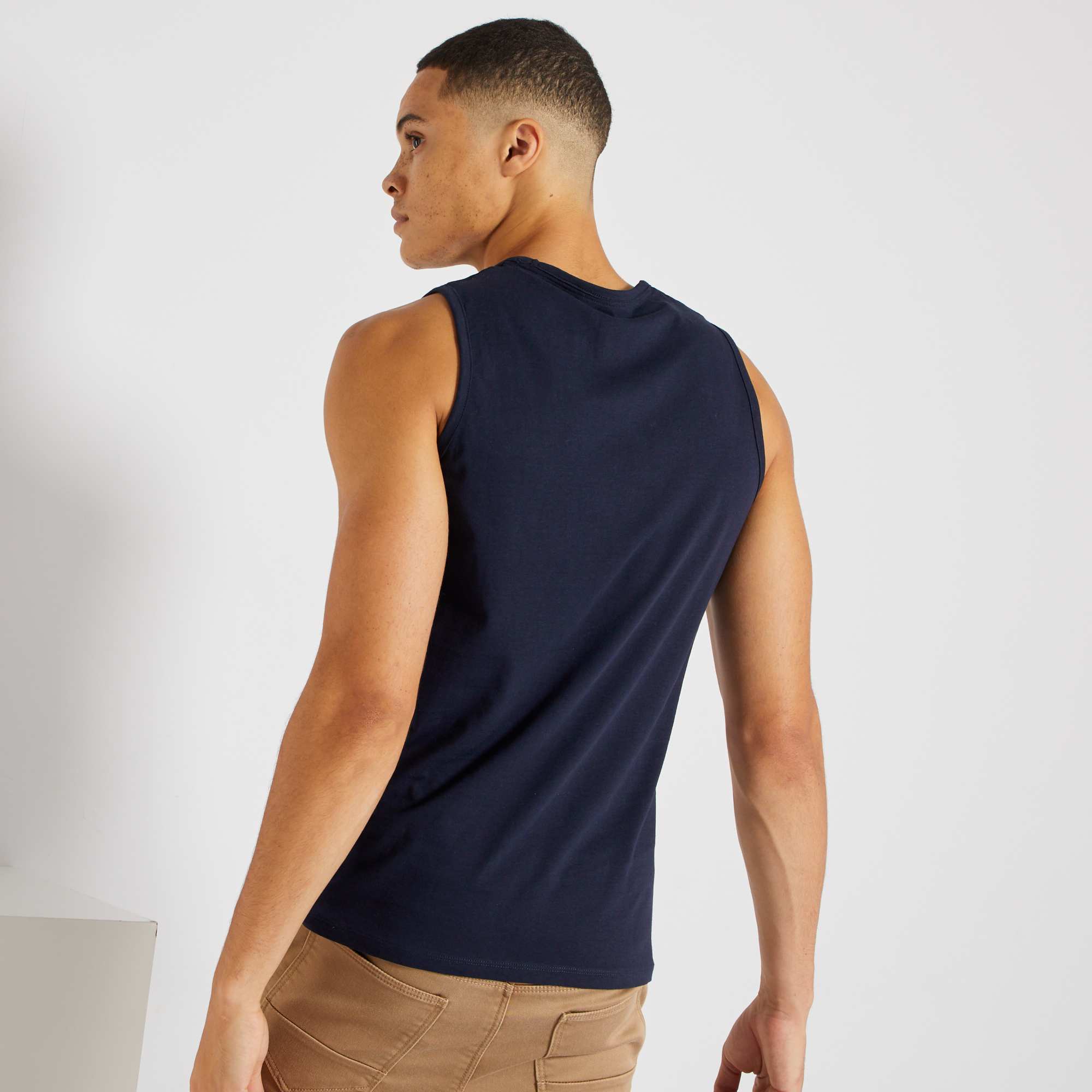 camiseta tirantes azul