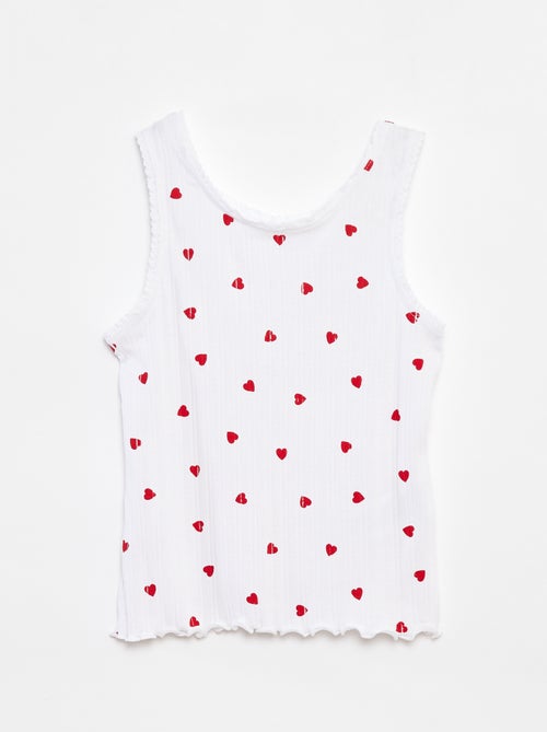 Camiseta de tirantes estampada - Kiabi