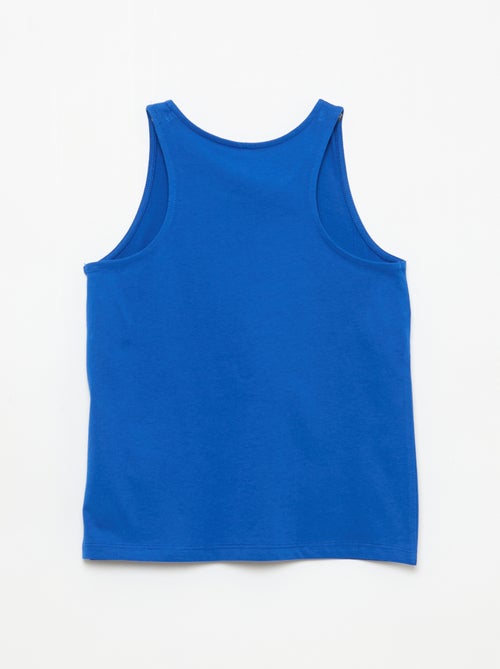 Camiseta de tirantes estampada con cuello redondo - Kiabi