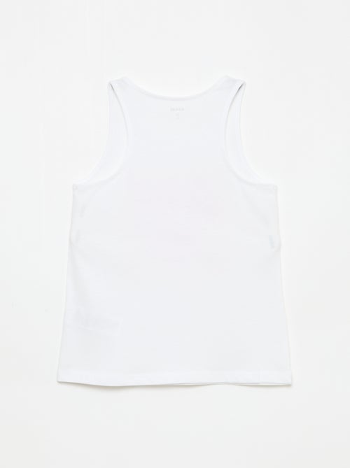Camiseta de tirantes estampada con cuello redondo - Kiabi