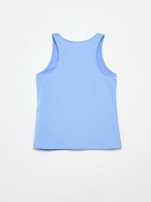 Camiseta de tirantes estampada con cuello redondo - Kiabi