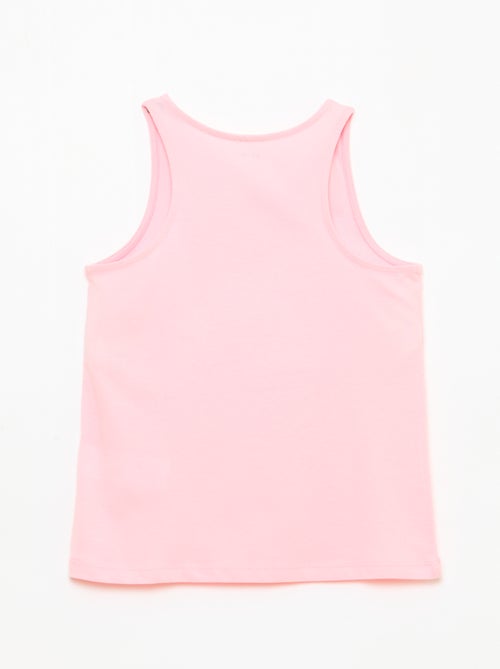 Camiseta de tirantes estampada con cuello redondo - Kiabi