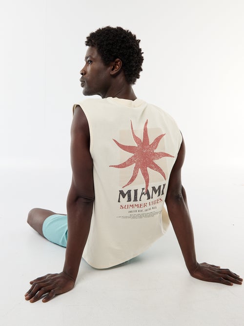 Camiseta de tirantes estampada por ambos lados - Kiabi