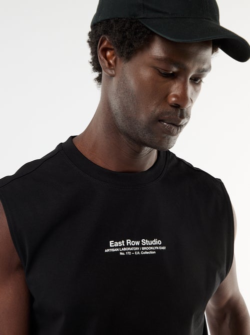 Camiseta de tirantes estampada por ambos lados - Kiabi