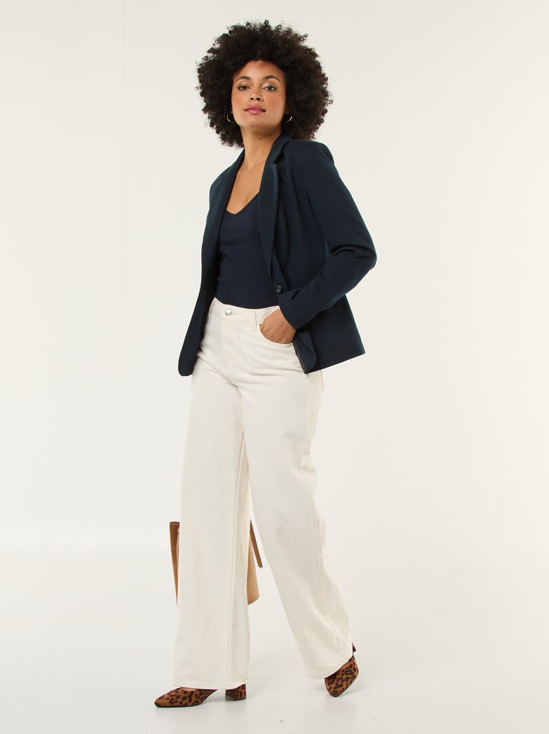 Camiseta de tirantes finos AZUL MARINO - Kiabi