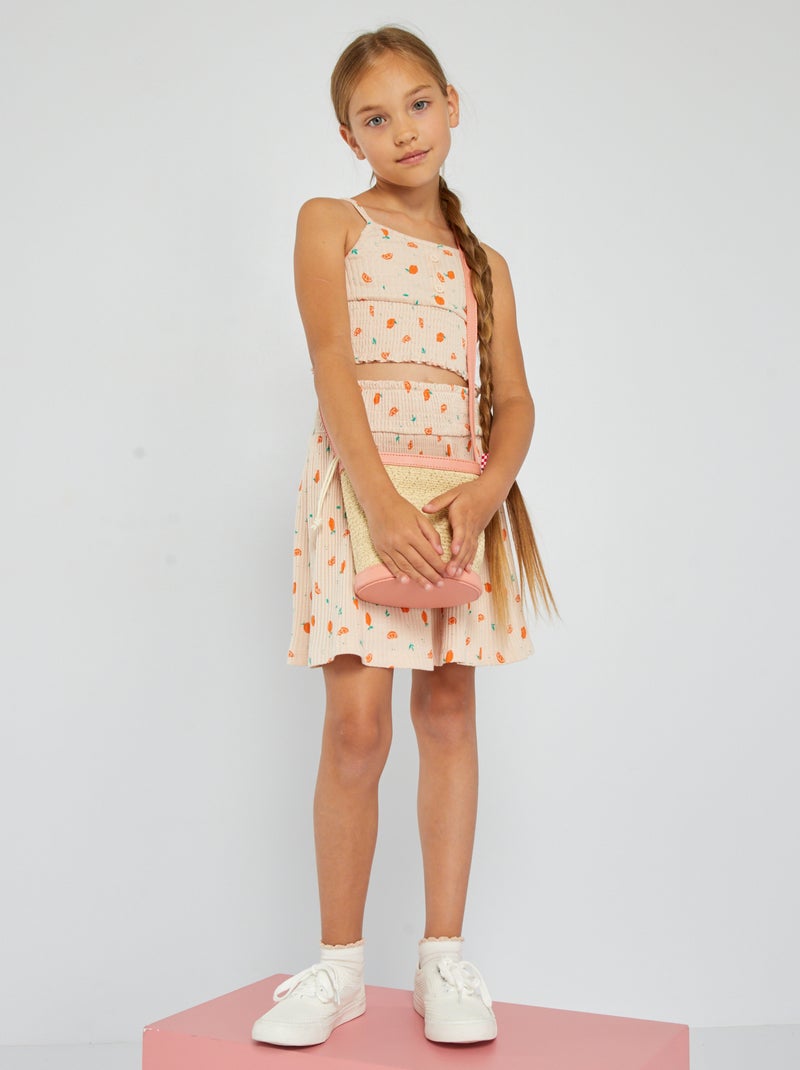 Camiseta de tirantes finos BEIGE - Kiabi