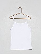 camiseta tirantes blanca niña