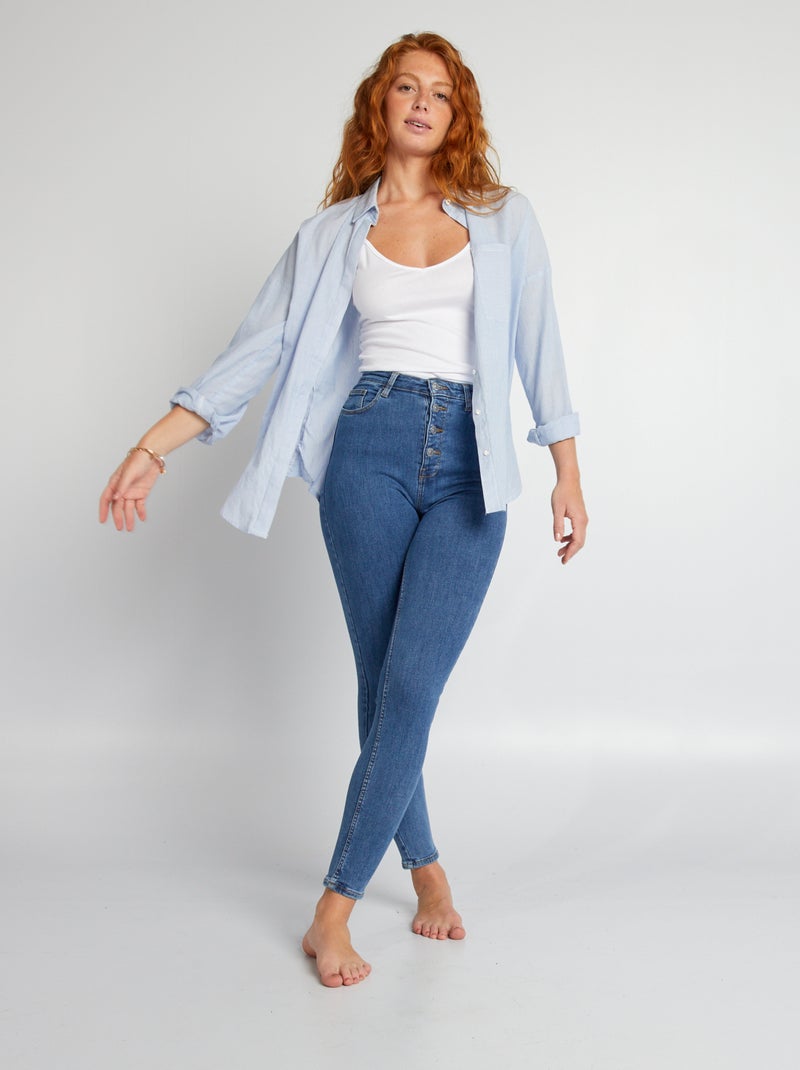 Camiseta de tirantes finos BLANCO - Kiabi