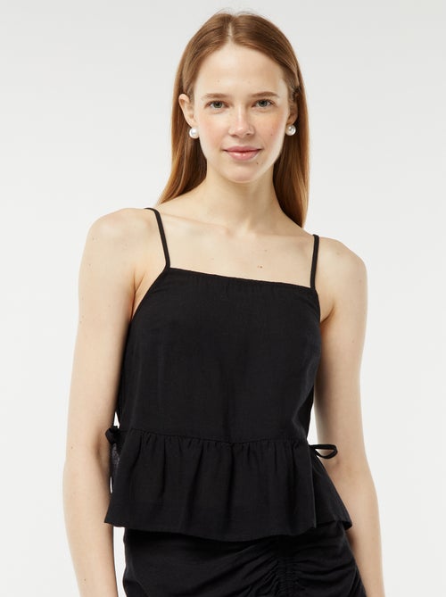 Camiseta de tirantes finos con estampado - Kiabi