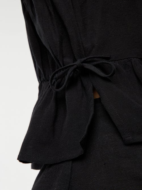 Camiseta de tirantes finos con estampado - Kiabi