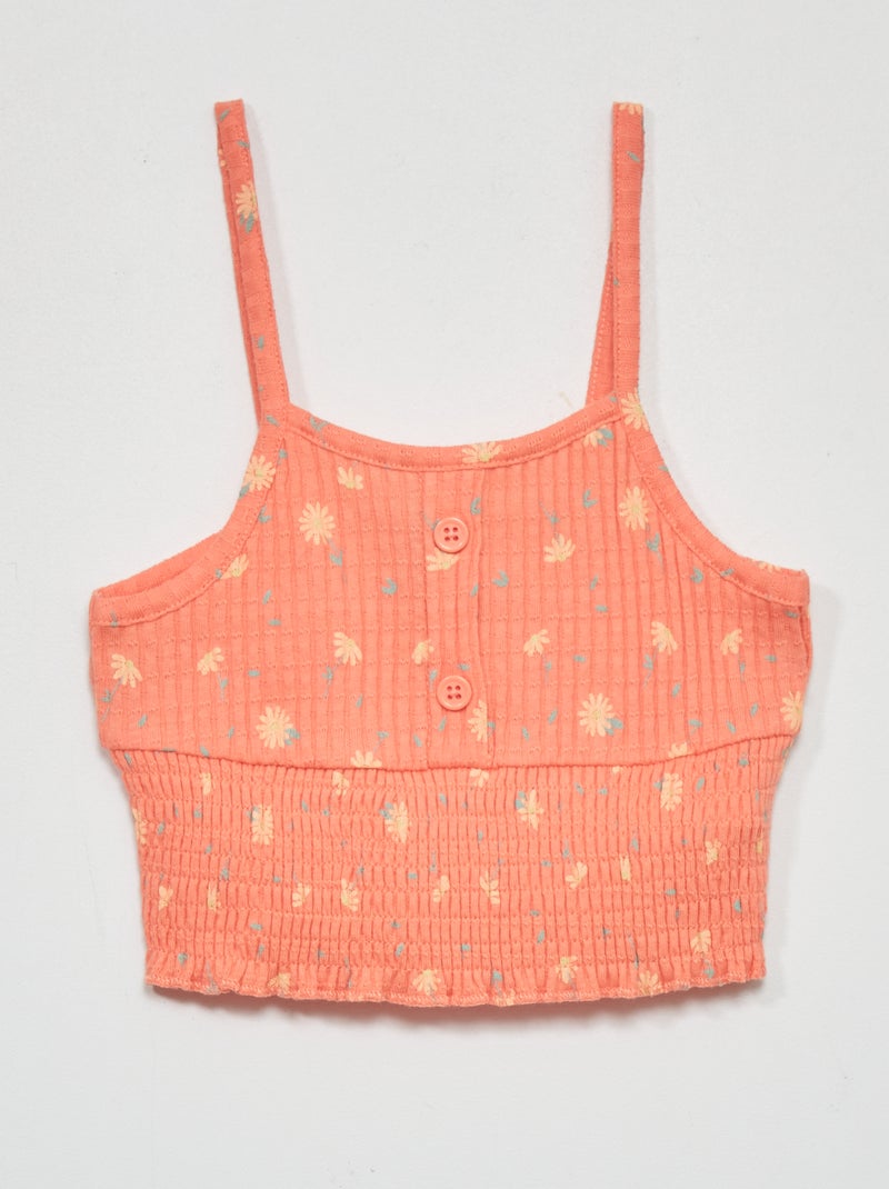 Camiseta de tirantes finos NARANJA - Kiabi