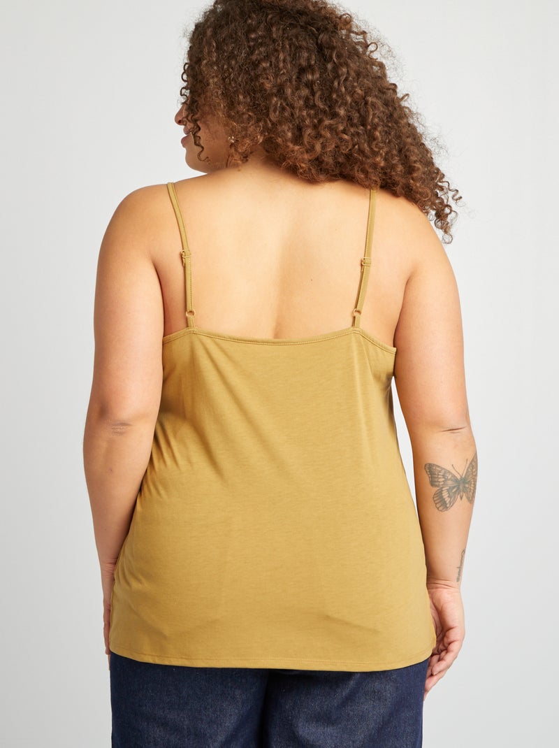 Camiseta de tirantes finos VERDE - Kiabi