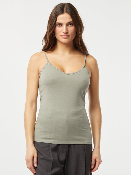 Camiseta de tirantes finos - Kiabi