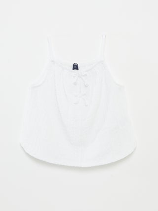 Camiseta de tirantes lisa con lazos
