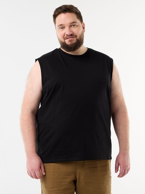 Camiseta de tirantes lisa de algodón - Kiabi