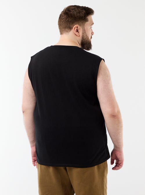 Camiseta de tirantes lisa de algodón - Kiabi