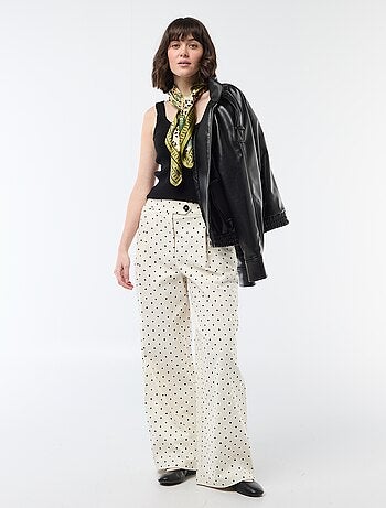 Camiseta de tirantes lisa en tejido de canalé