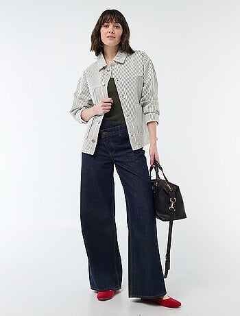 Camiseta de tirantes lisa en tejido de canalé