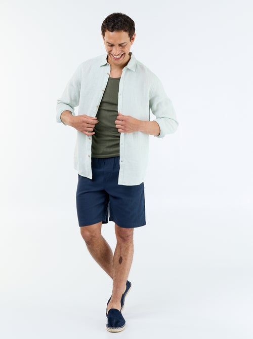 Camiseta de tirantes lisa y acanalada - Kiabi