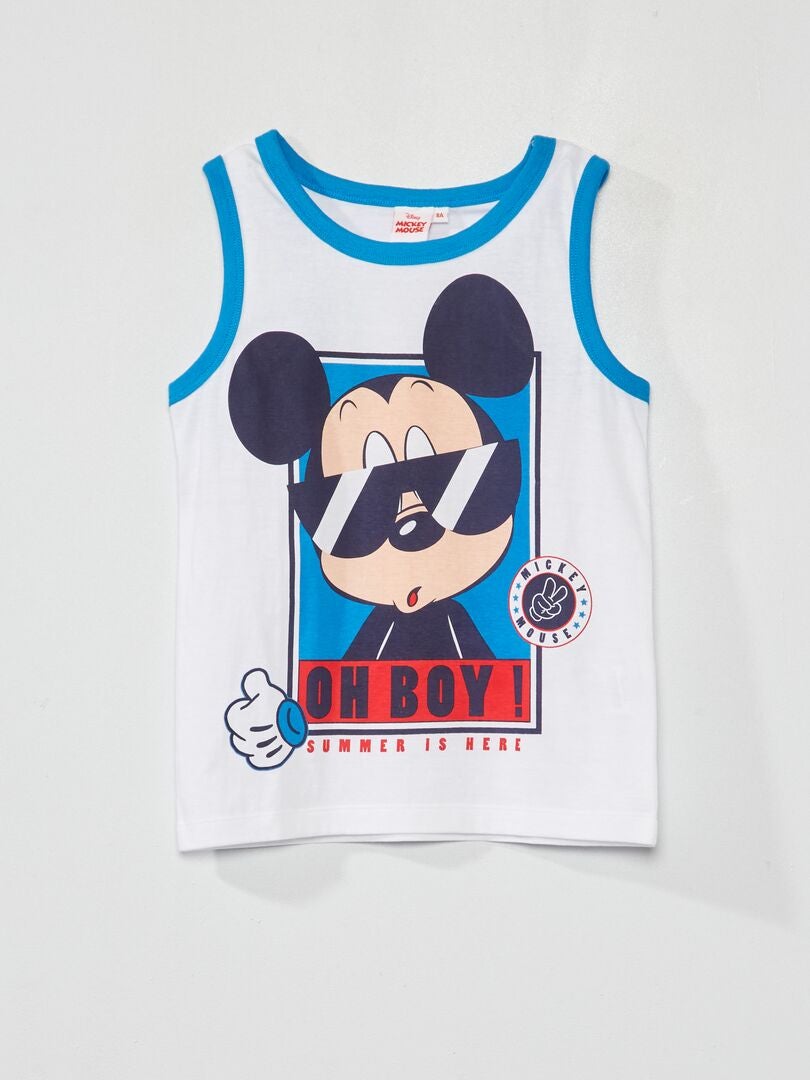 Camiseta de tirantes 'Mickey' 'Disney' blanco - Kiabi