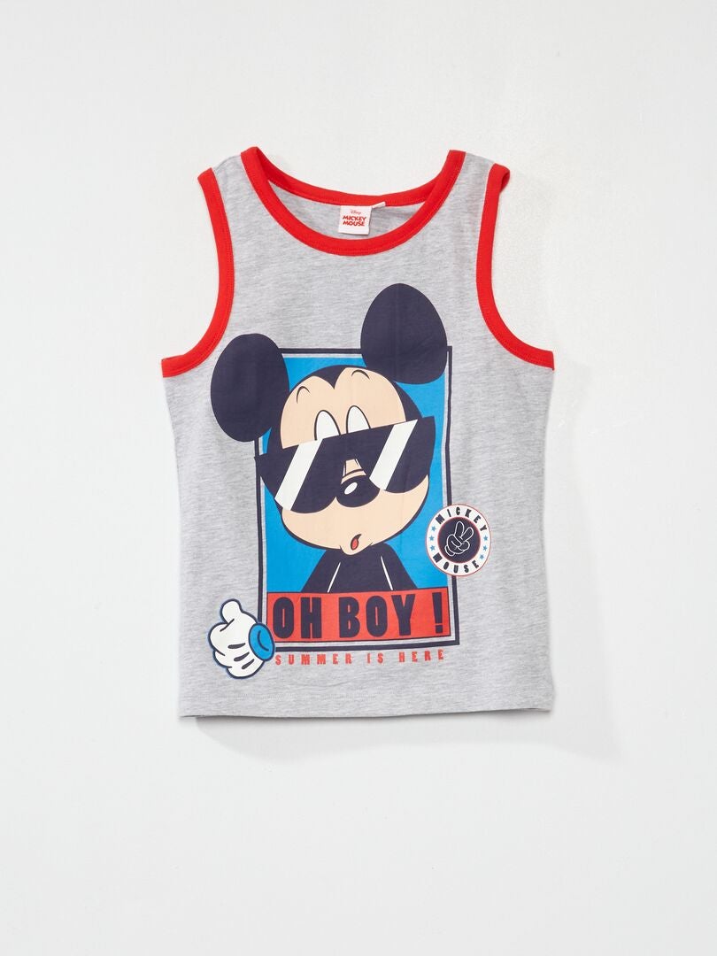 Camiseta de tirantes 'Mickey' 'Disney' gris - Kiabi