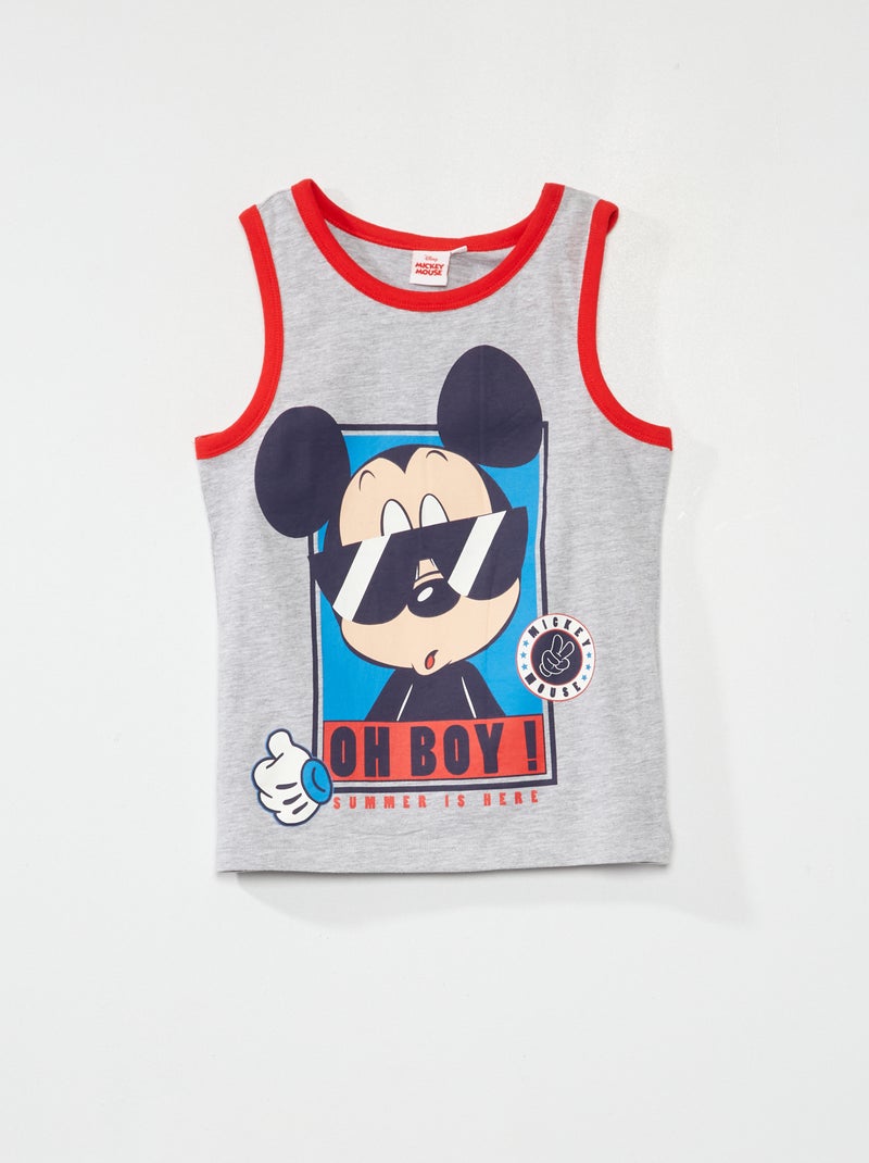 Camiseta de tirantes 'Mickey' 'Disney' gris - Kiabi