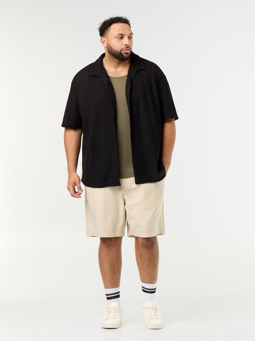 Camiseta de tirantes regular de punto canalé - Kiabi