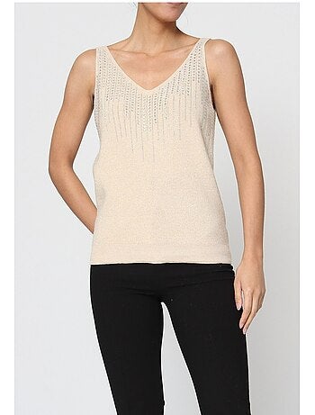 Camiseta de tirantes Strass Kebello