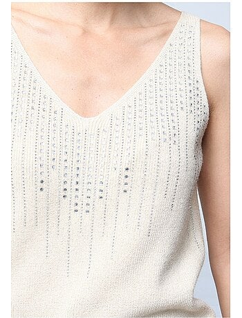 Camiseta de tirantes Strass Kebello