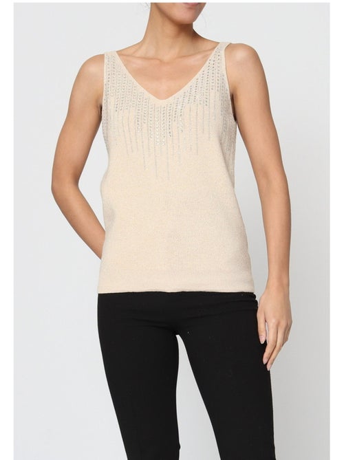 Camiseta de tirantes Strass Kebello - Kiabi Camiseta de tirantes Strass Kebello - Kiabi